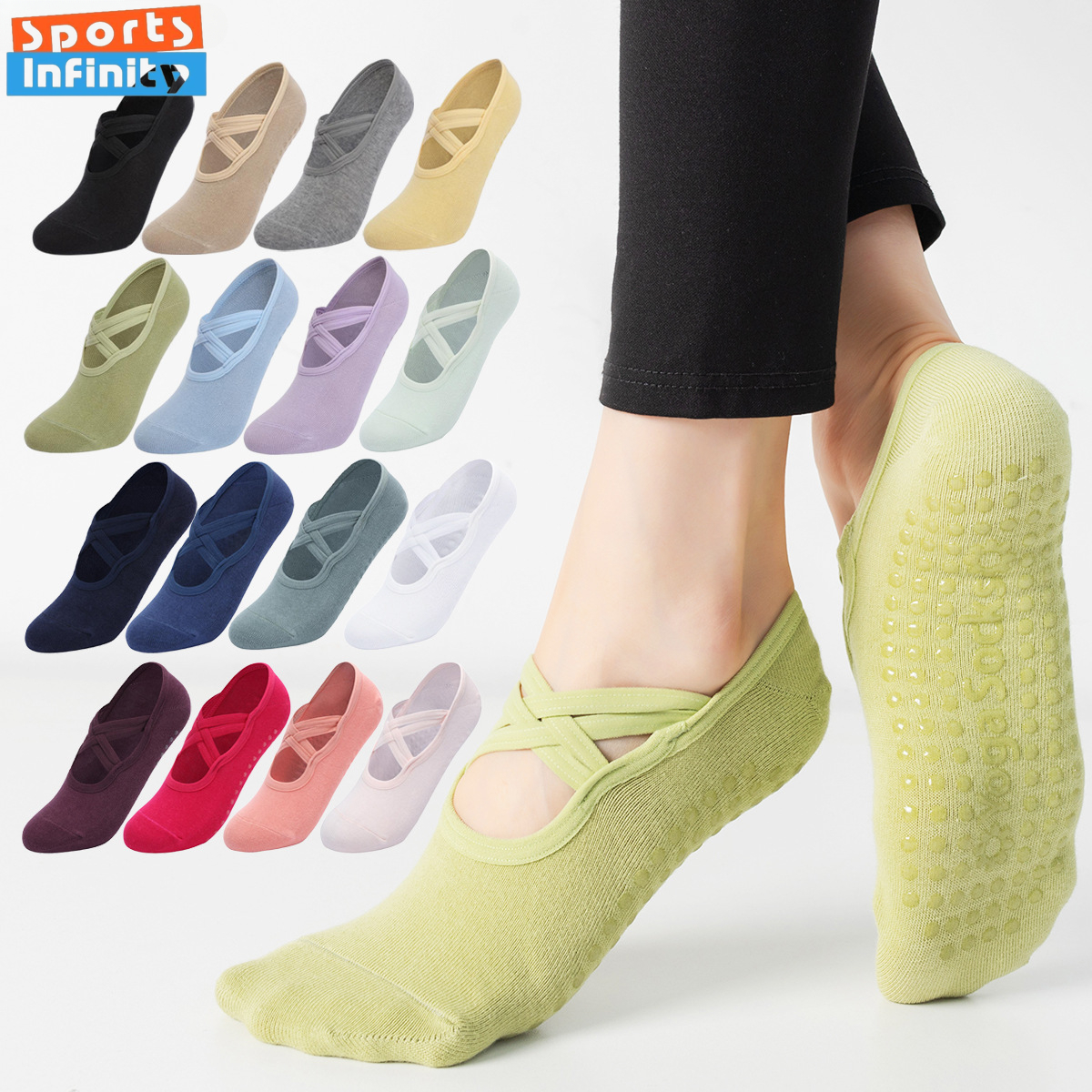 Rugged Sport Strap - Fashion Cross Straps Backless Yoga Socks
