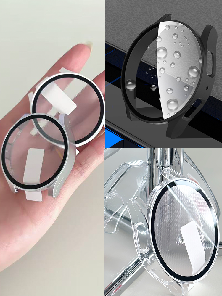 Accessories For Galaxy Watch 5 - Tempered Glass+PC Case for Samsung Galaxy