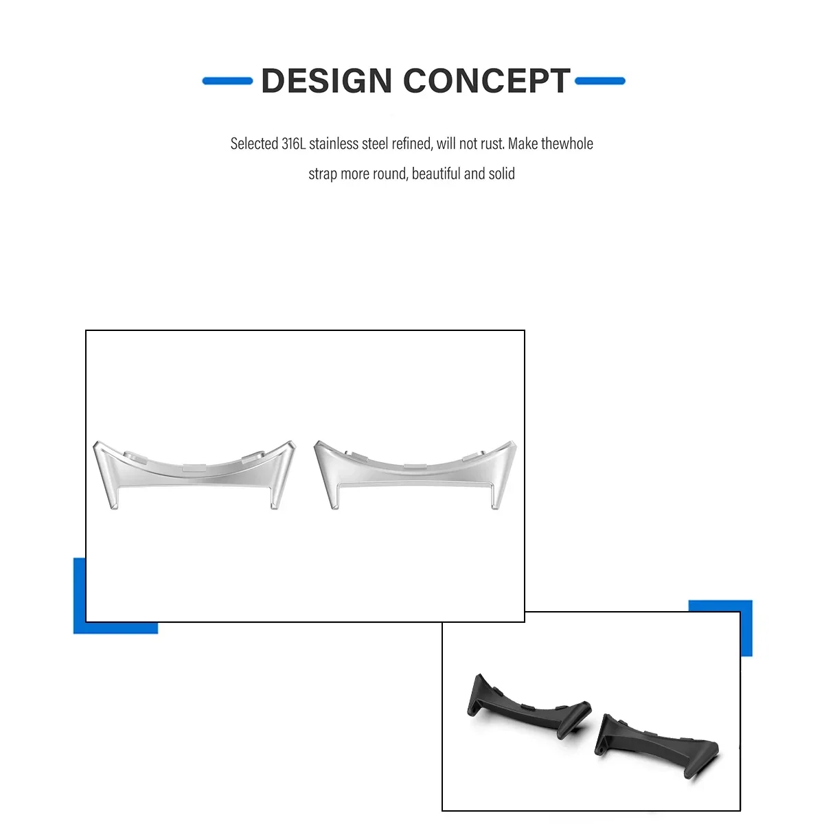 2pcs Watch Strap Connector Ada - Smartwatch Straps & Accessories incelemesi ve fiyatı