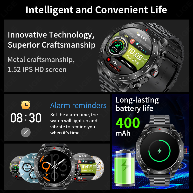 LIGE Smartwatch With Earbuds B - Smartwatch Headset incelemesi ve fiyatı