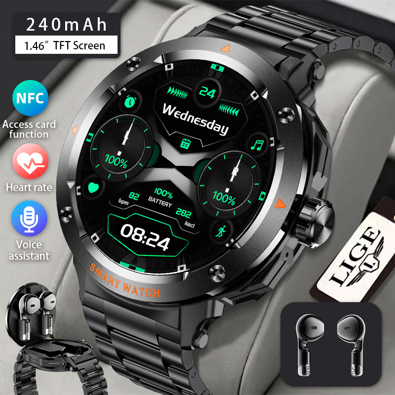LIGE Men Earphone Smart Watch  - Smartwatch Headset incelemesi ve fiyatı