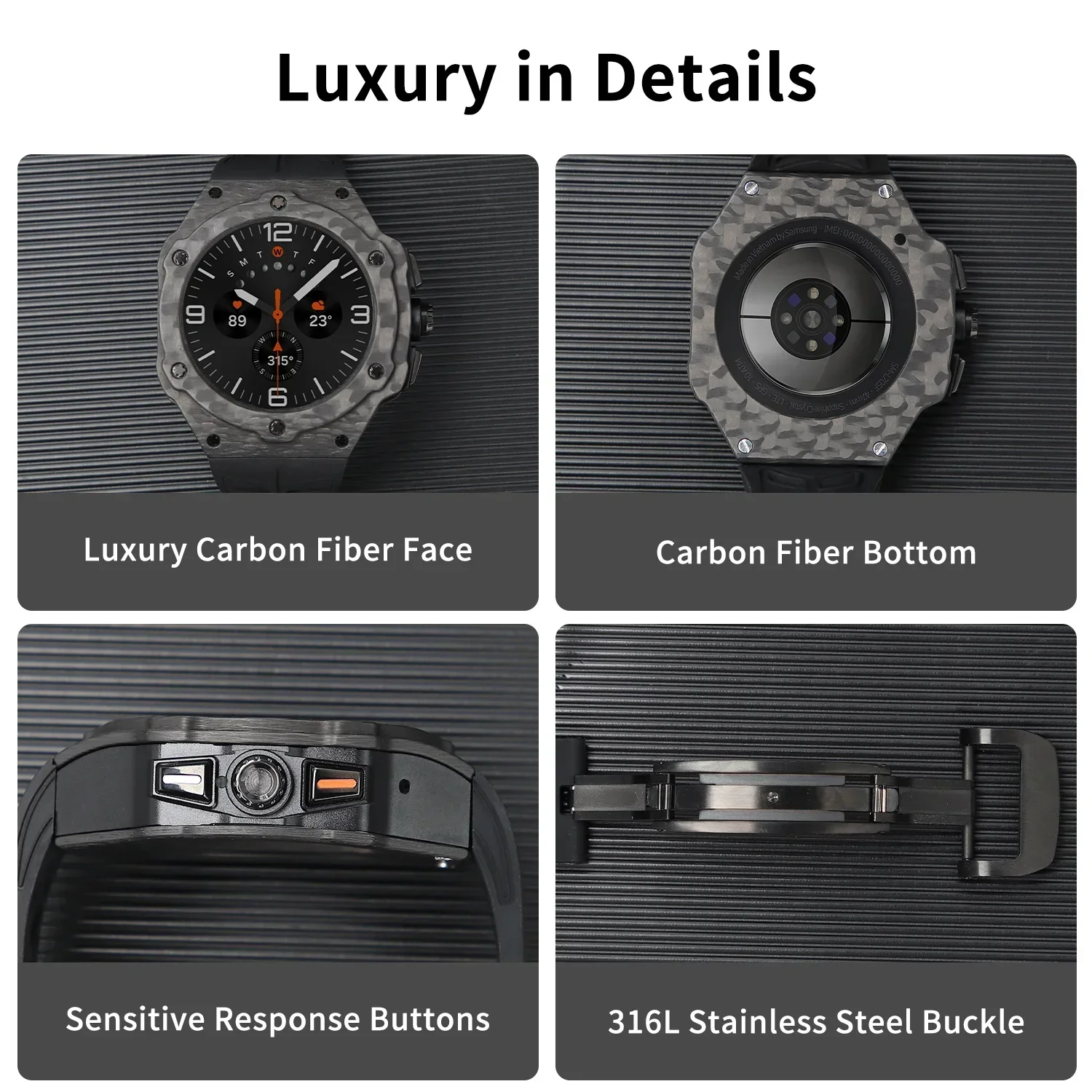 Luxury Modification Kit for Sa - Samsung Smartwatch Ultra Accessories incelemesi ve fiyatı