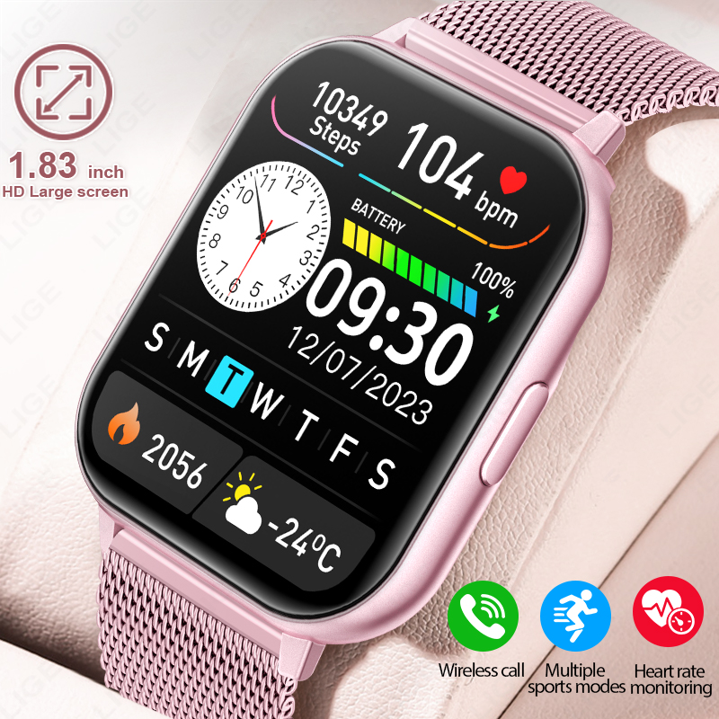 New 1.83‘’ HD Screen Fashion S - Smartwatch Custom incelemesi ve fiyatı