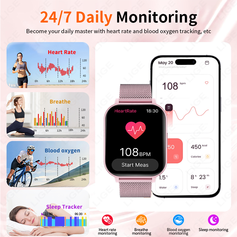 New 1.83‘’ HD Screen Fashion S - Smartwatch Custom incelemesi ve fiyatı