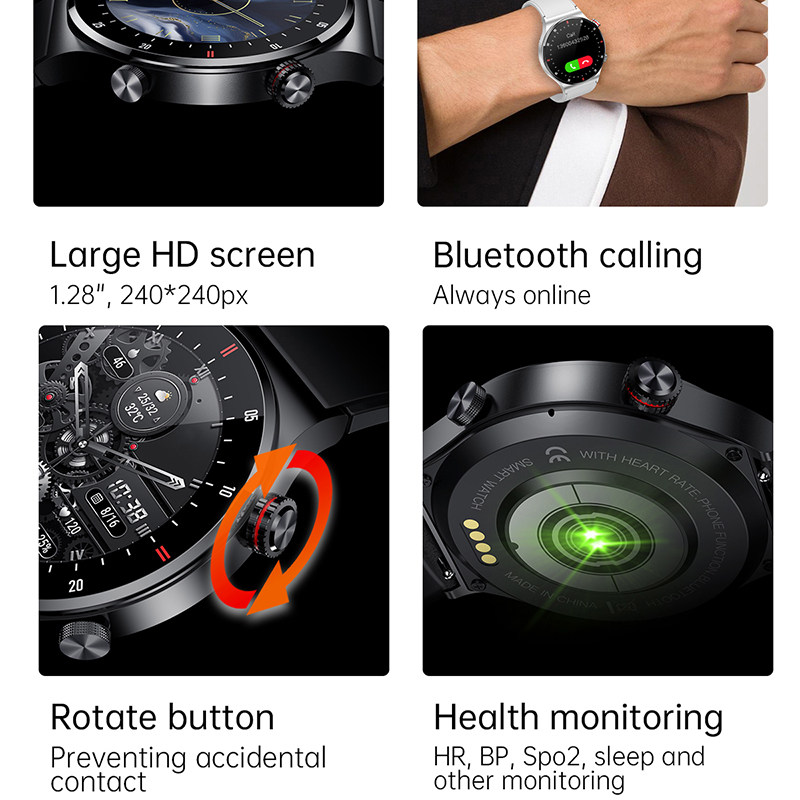 GPS ECG+PPG Bluetooth Call Sma - Smartwatch Custom incelemesi ve fiyatı