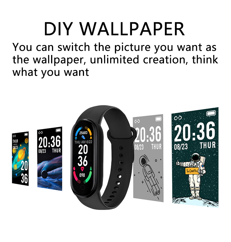 M6 Smart Watch Men Women Fitne - Android Smartwatch Accessories incelemesi ve fiyatı