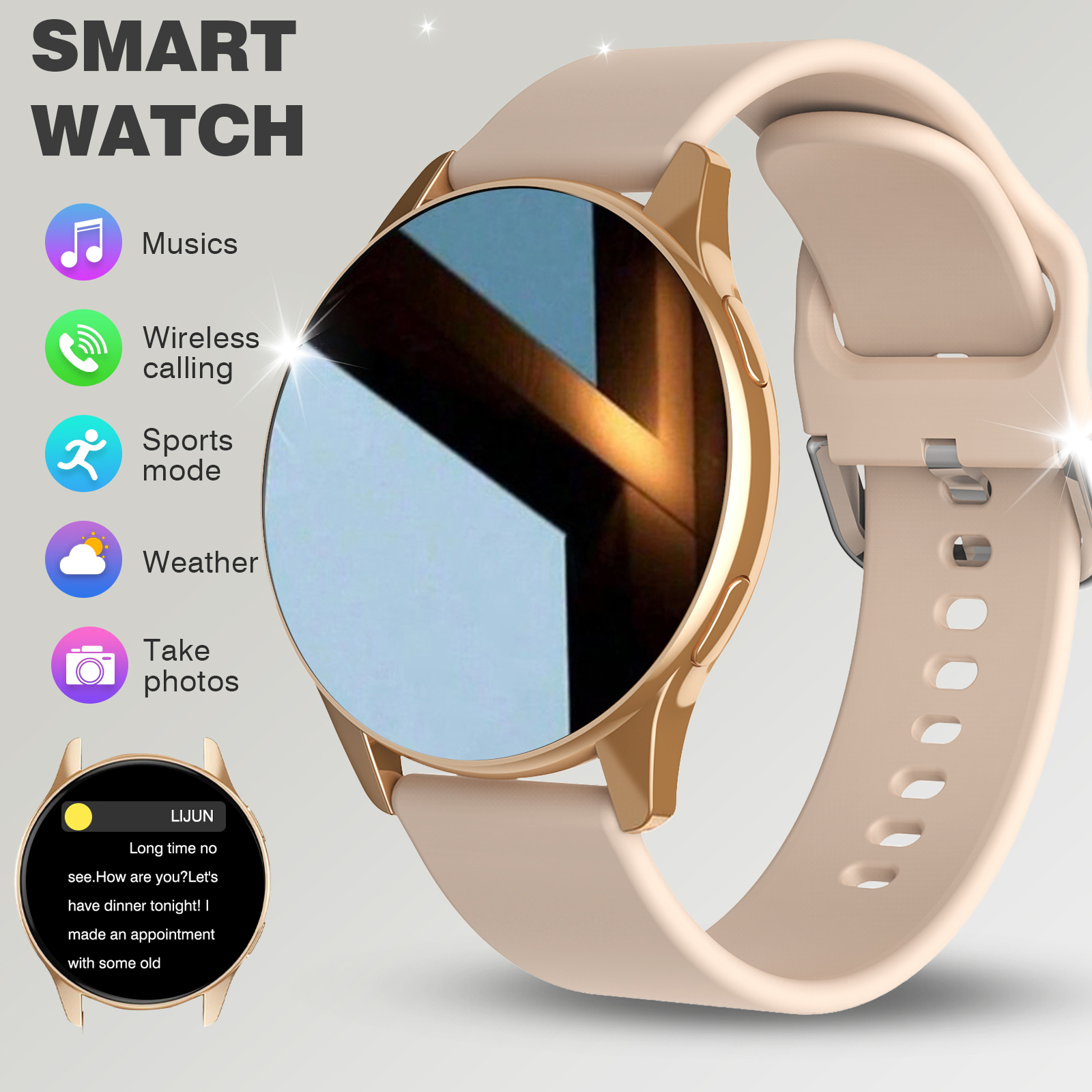 Smartwatch, Wireless Calling/D - Smartwatch Custom incelemesi ve fiyatı