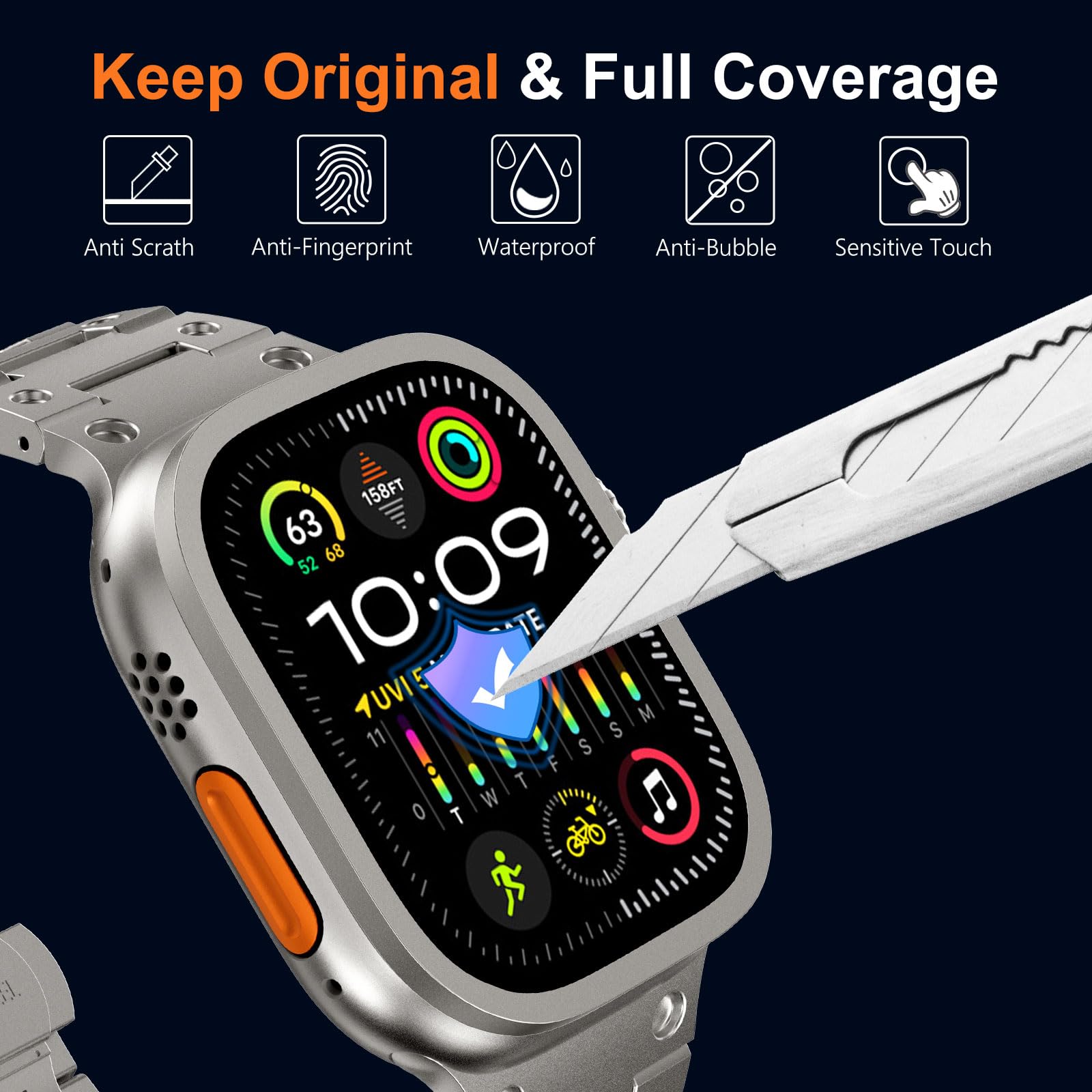 Tempered Glass for Apple Watch - Smartwatch Straps & Accessories incelemesi ve fiyatı