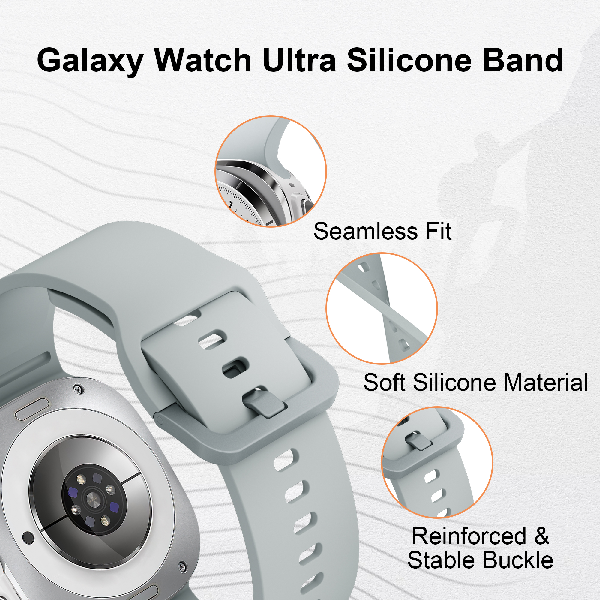 Original Silicone Band For Sam - Samsung Smartwatch Ultra Accessories incelemesi ve fiyatı