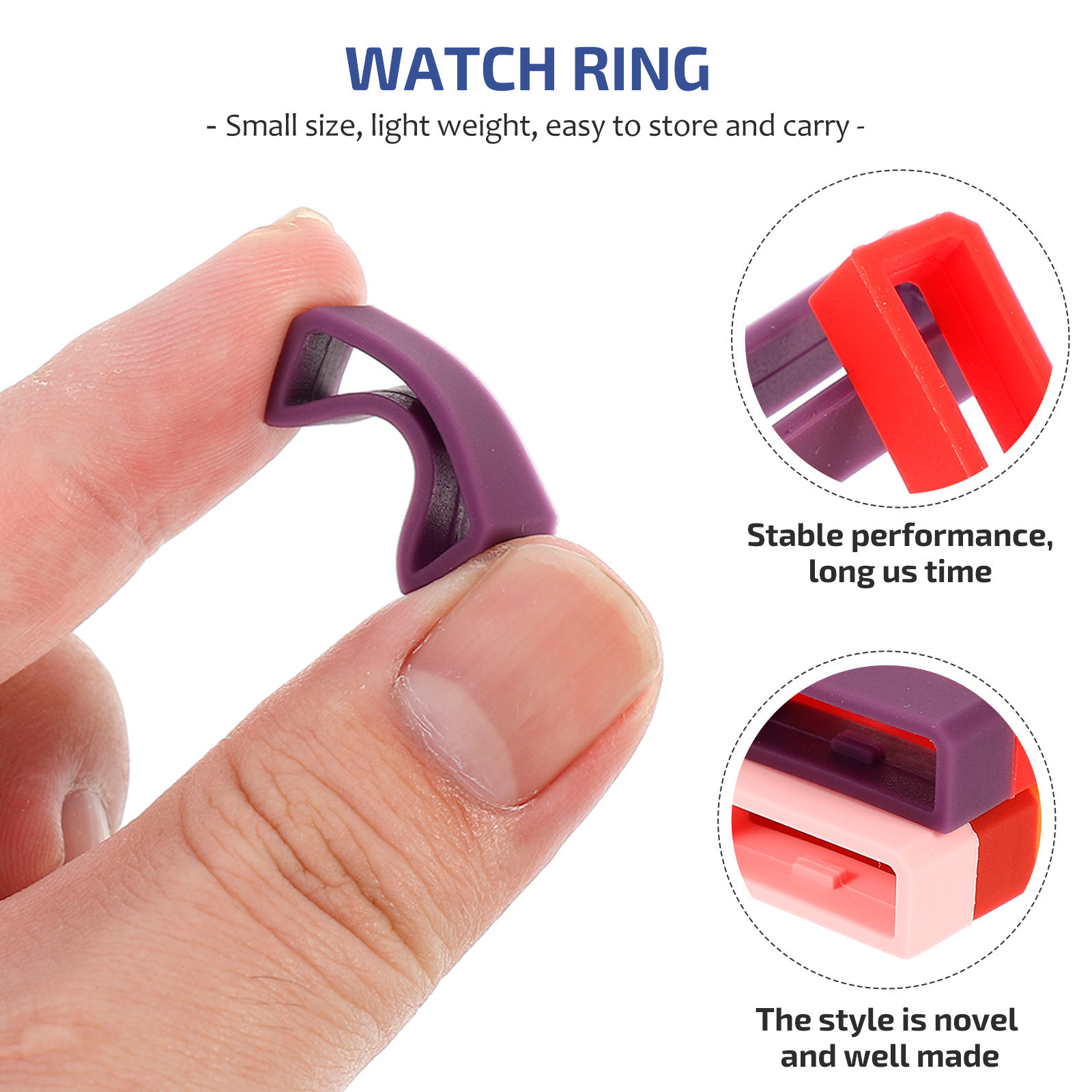 10Pcs Smooth Finish Silicone W - Smartwatch Straps & Accessories incelemesi ve fiyatı
