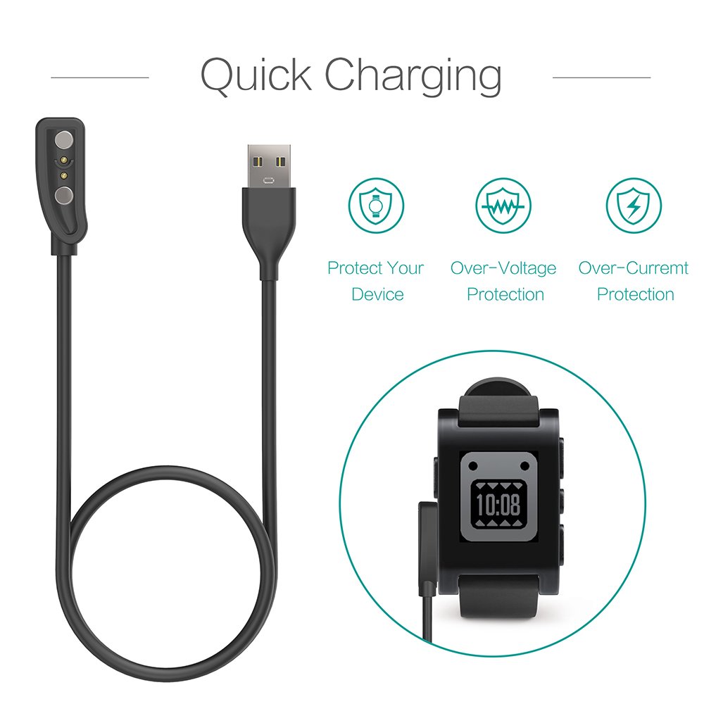2-Pack Charger for Pebble Clas - Pebble Smartwatch Accessories incelemesi ve fiyatı