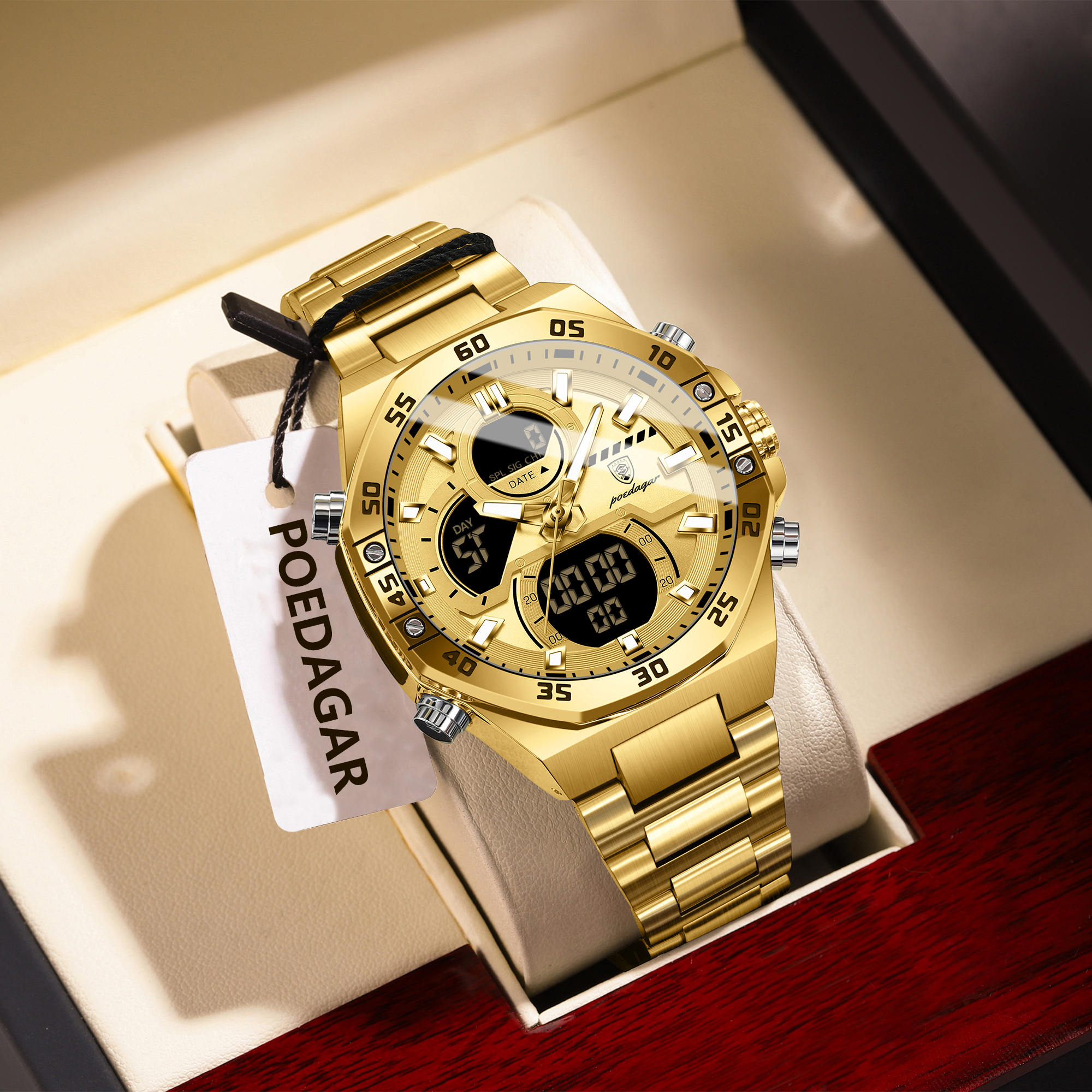 POEDAGAR Sport Men Watch LED W - Accessories With Watch incelemesi ve fiyatı