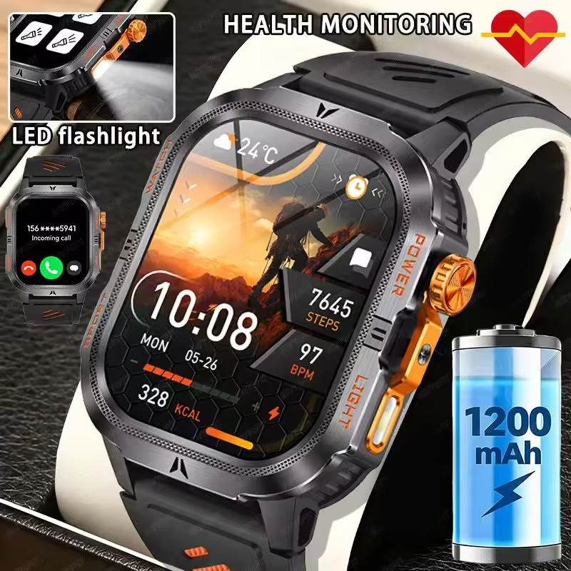2026 Rugged Military Smart Wat - Smartwatch M Active incelemesi ve fiyatı