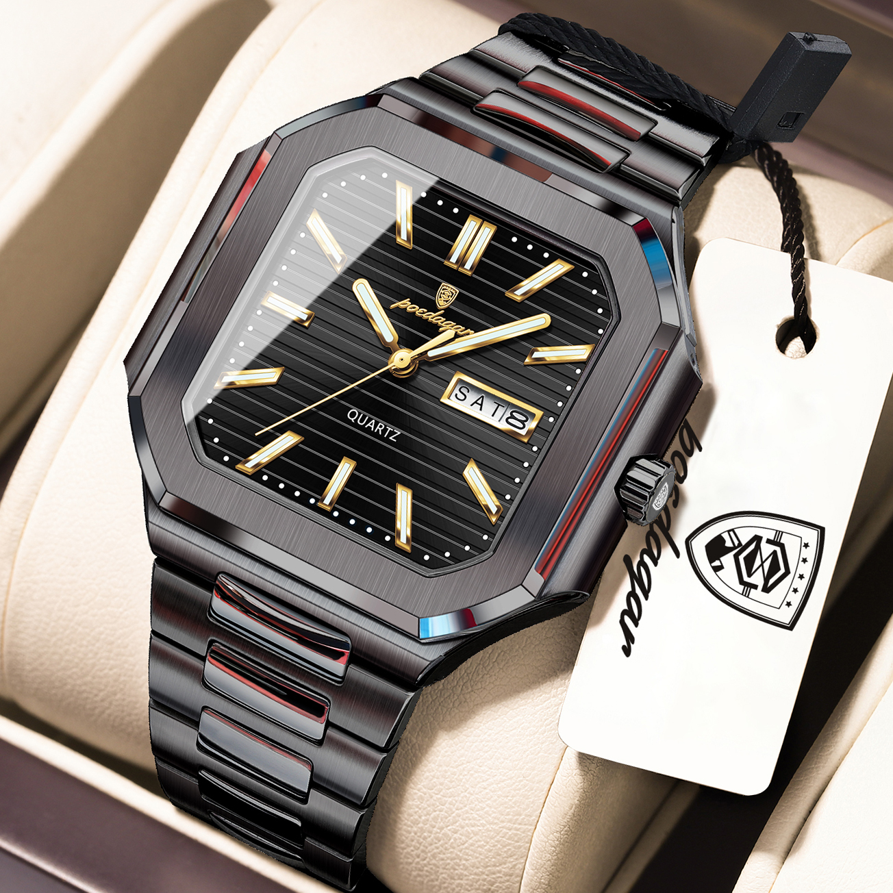 POEDAGAR Casual Square Man Wri - Smartwatch Nexus incelemesi ve fiyatı