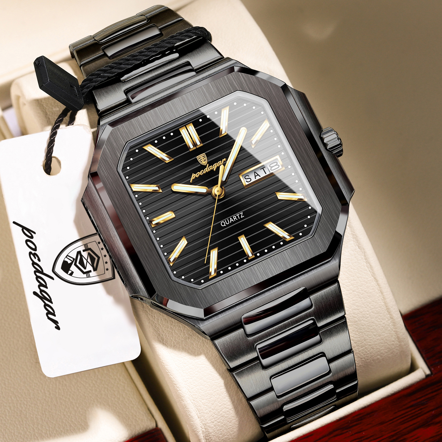 POEDAGAR Casual Square Man Wri - Smartwatch Nexus incelemesi ve fiyatı