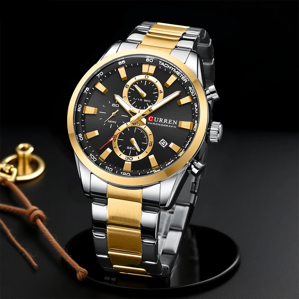 CURREN Casual Quartz Chrono Sp - Accessories With Watch incelemesi ve fiyatı
