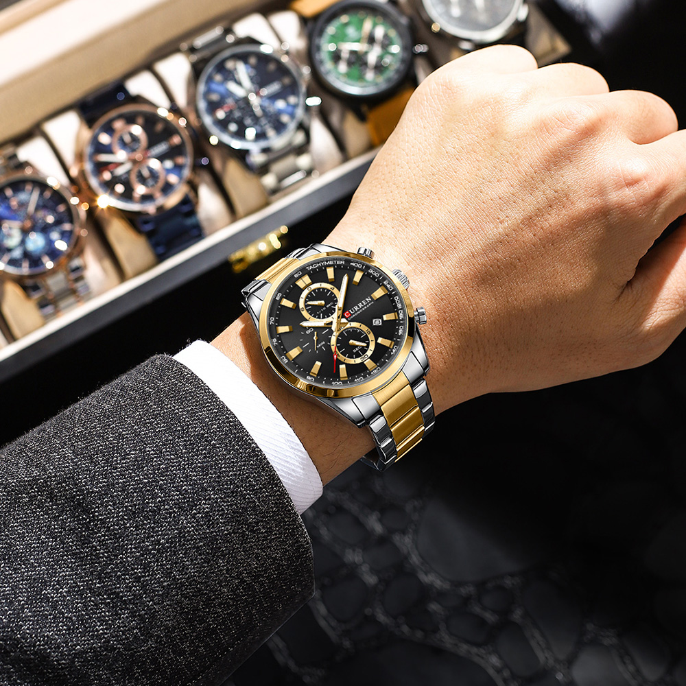 CURREN Casual Quartz Chrono Sp - Accessories With Watch incelemesi ve fiyatı