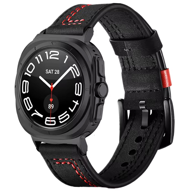 No Gaps Leather Band For Samsu - Samsung Smartwatch Ultra Accessories incelemesi ve fiyatı