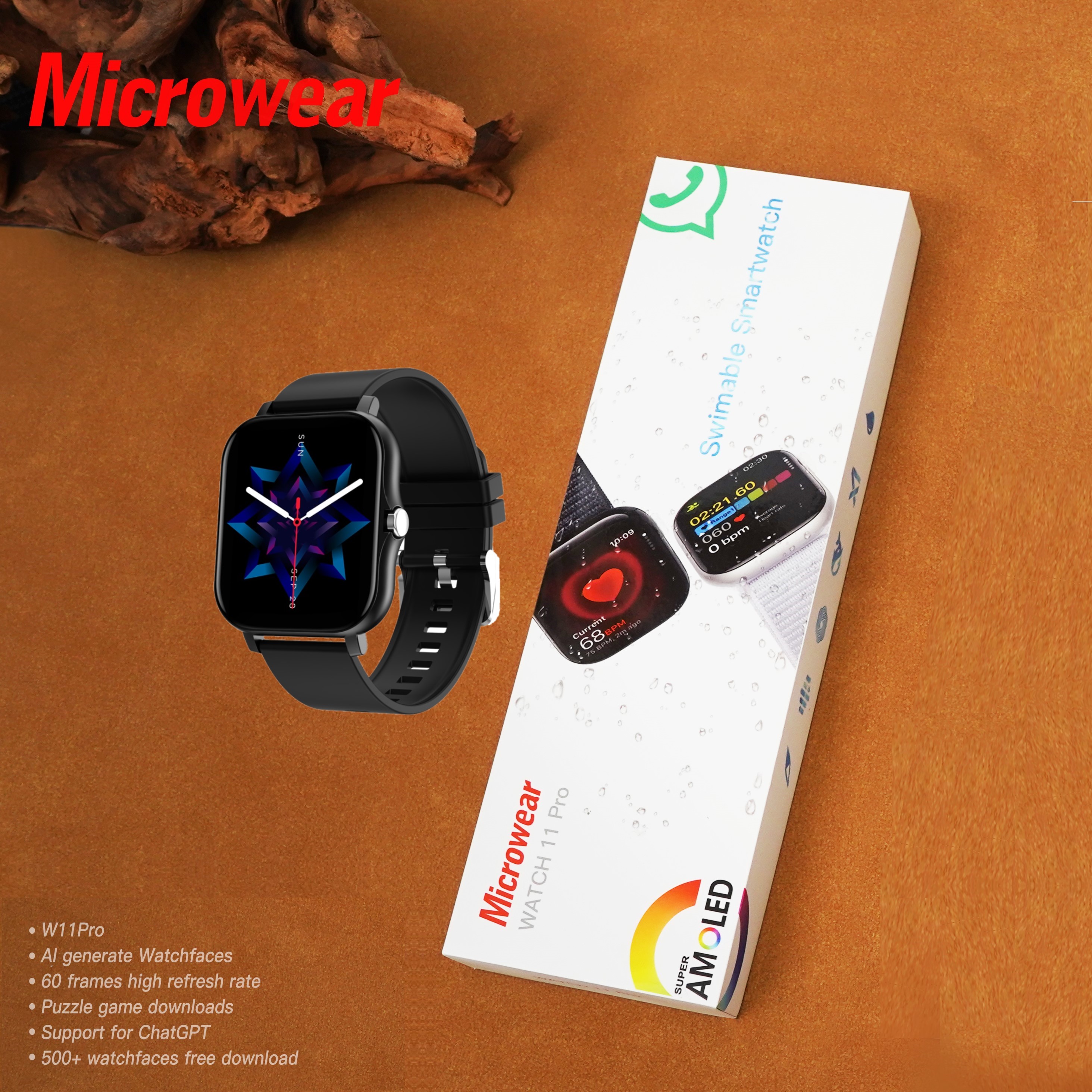 Swiming-proof W11P Smartwtch R - Smartwatch M Active incelemesi ve fiyatı