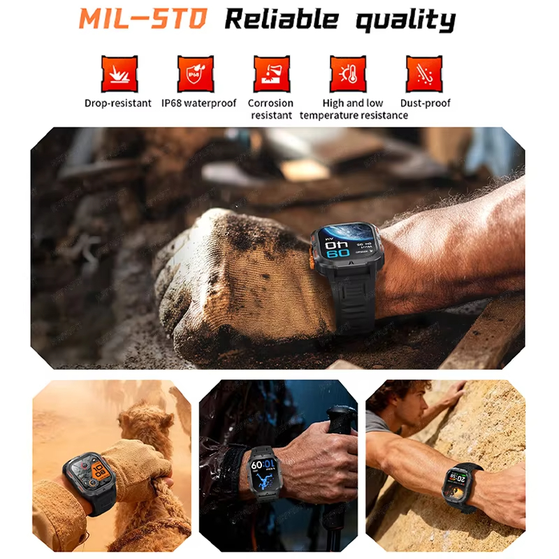 2026 Rugged Military Smart Wat - Smartwatch M Active incelemesi ve fiyatı
