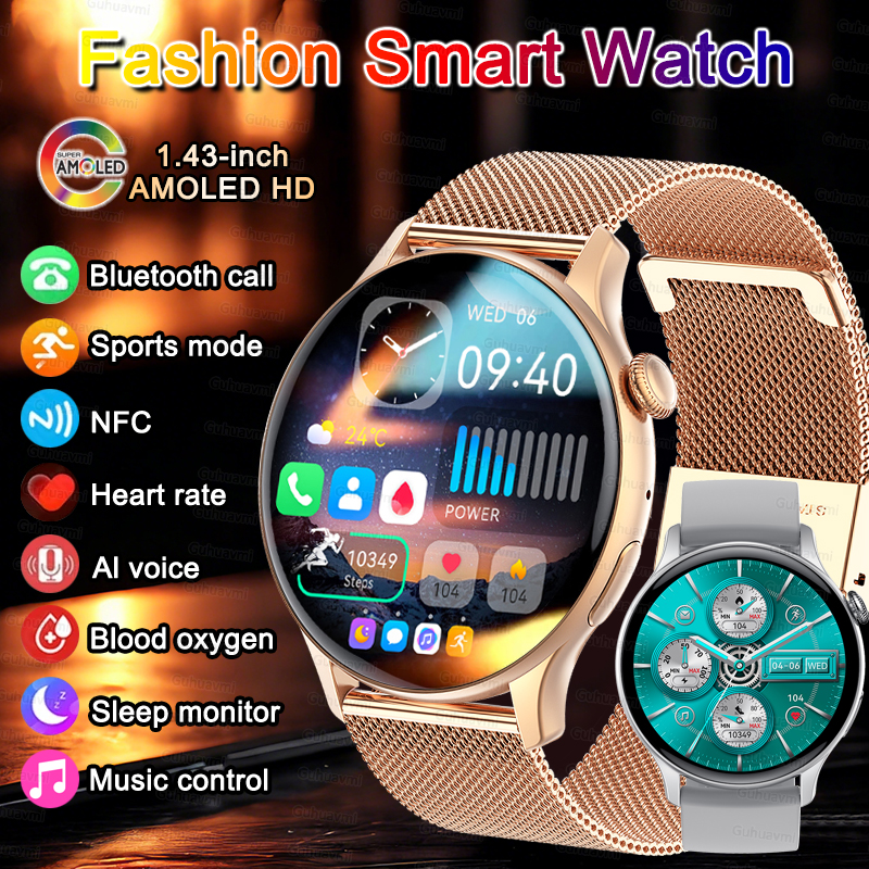Women Smartwatch NFC AMOLED Sc - Smartwatch Custom incelemesi ve fiyatı