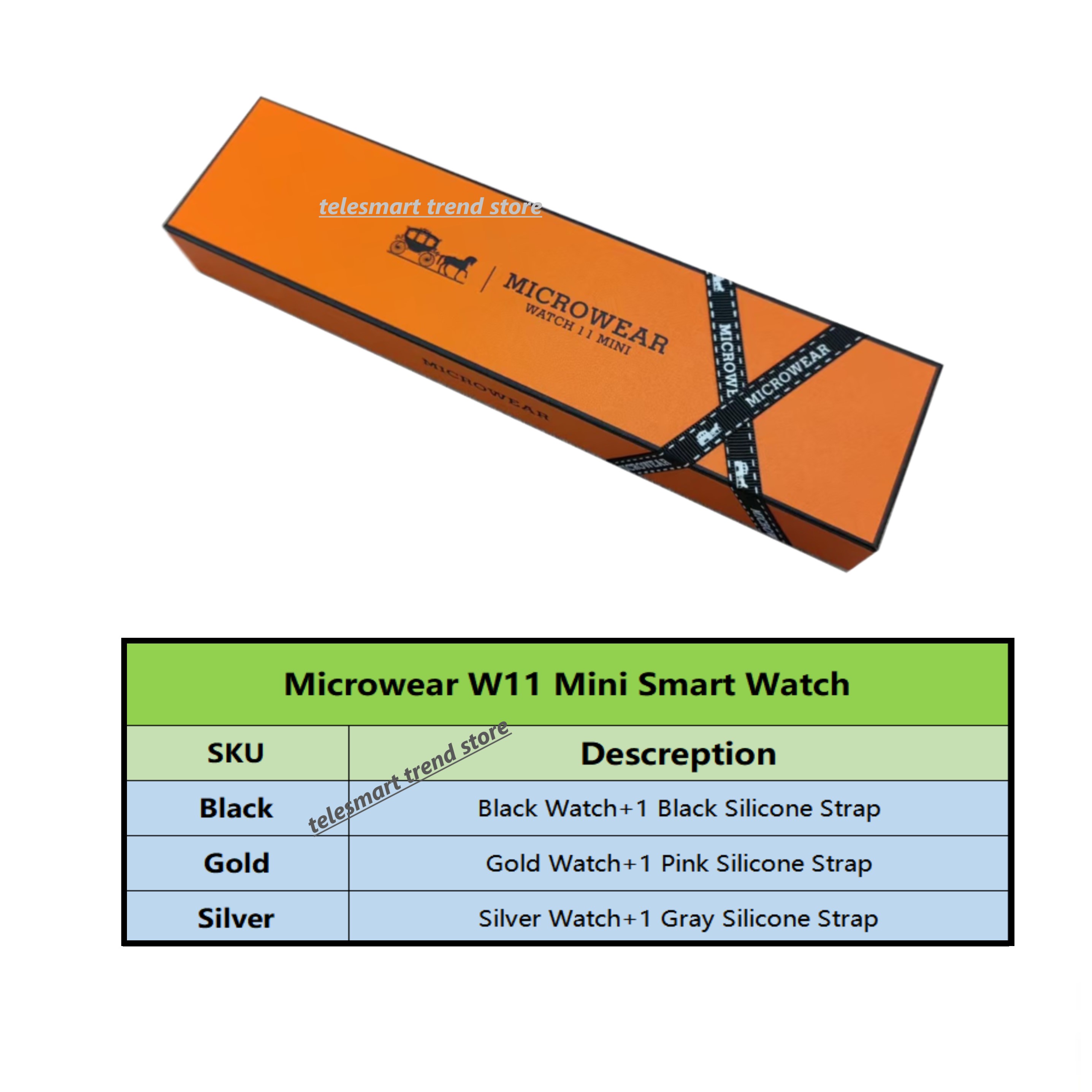 Official W11 Mini Smart Watch  - Smartwatch M Active incelemesi ve fiyatı