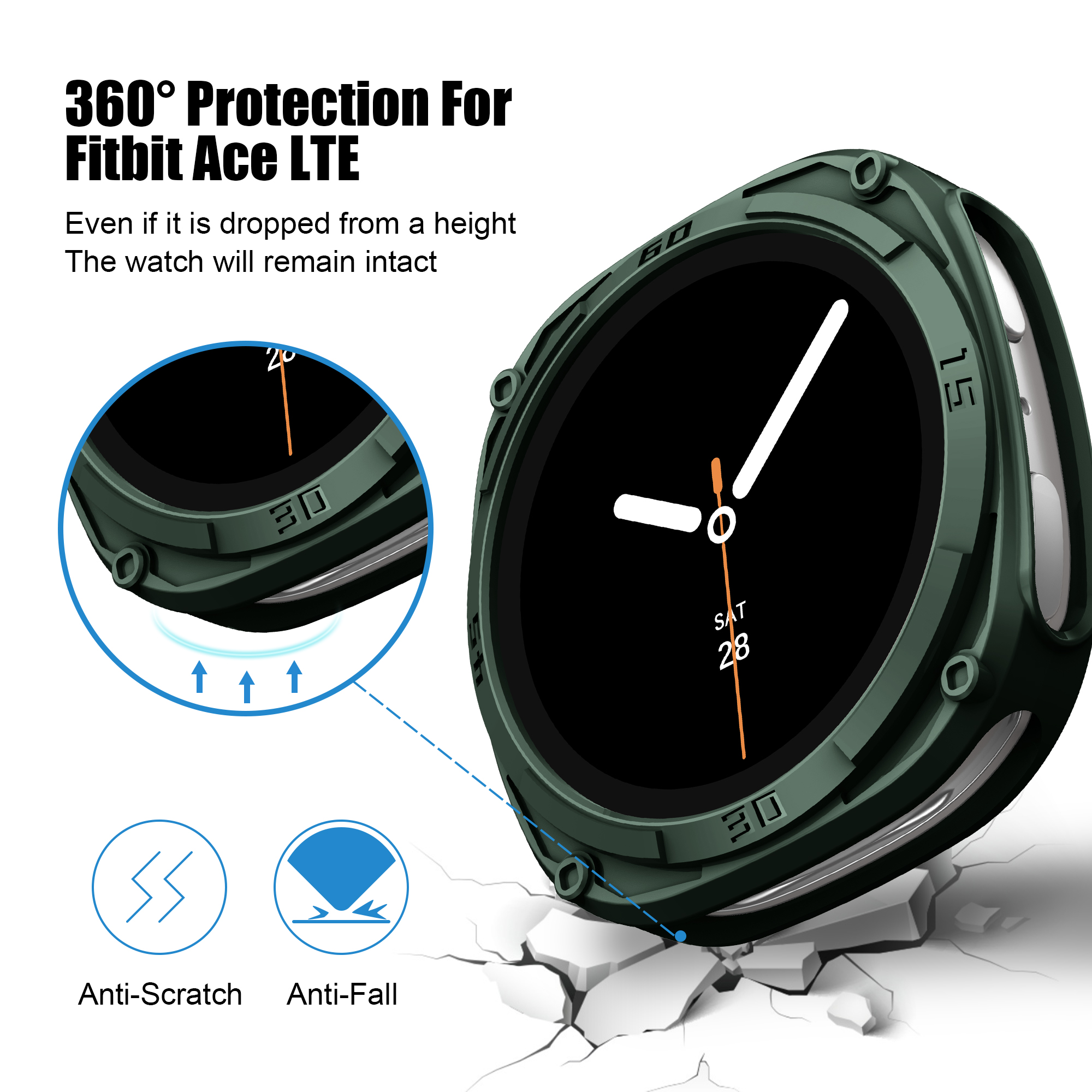 Rugged Bezel Case for Samsung  - Samsung Smartwatch Accessories incelemesi ve fiyatı