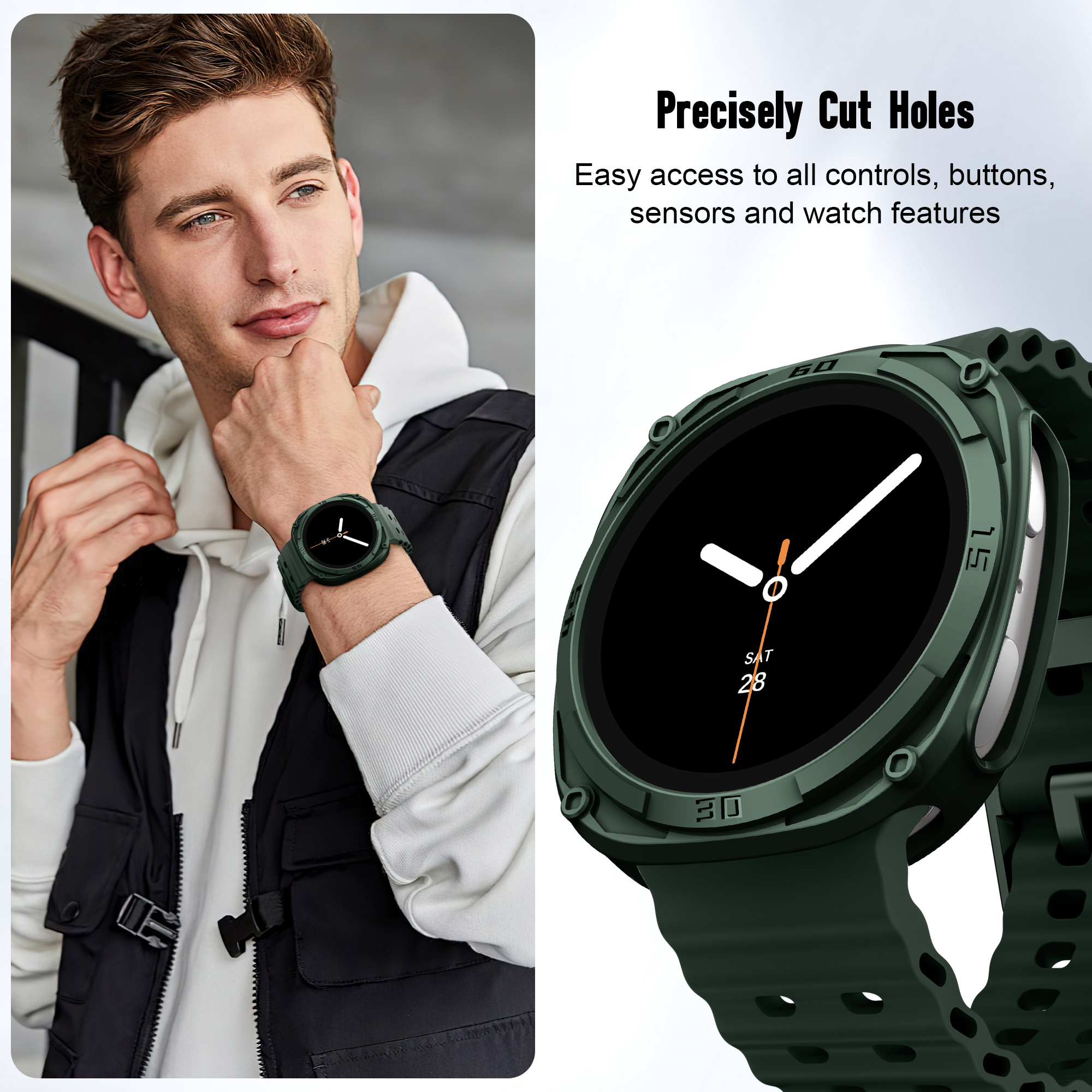 Rugged Bezel Case for Samsung  - Samsung Smartwatch Accessories incelemesi ve fiyatı