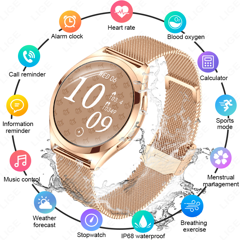 LIGE Luxury Smart Watch For Wo - Smartwatch Custom incelemesi ve fiyatı