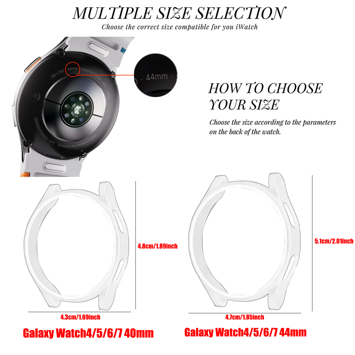 Case for Samsung Galaxy Watch  - Accessories For Galaxy Watch 5 incelemesi ve fiyatı