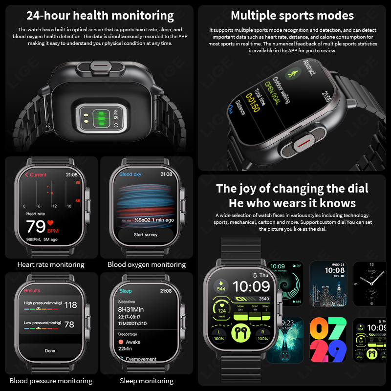 NFC Smart Watch TWS 2-in-1 Hea - Smartwatch Headset incelemesi ve fiyatı