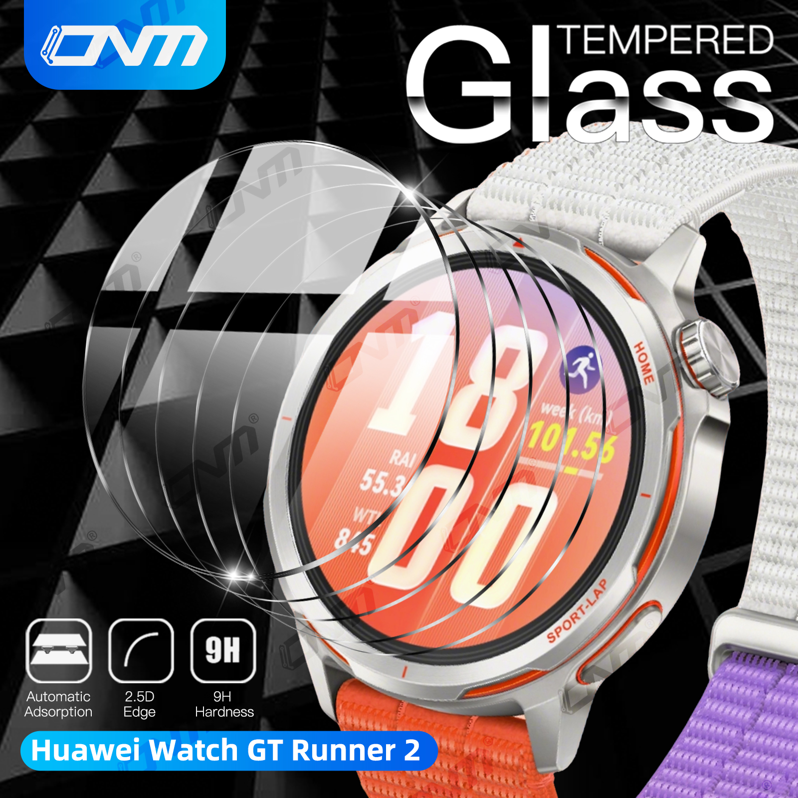 9H Tempered Glass For Huawei W - Titan Smartwatch Accessories incelemesi ve fiyatı